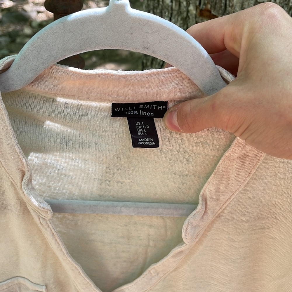 Willi Smith Botically Dyed Linen Tunic - image 2